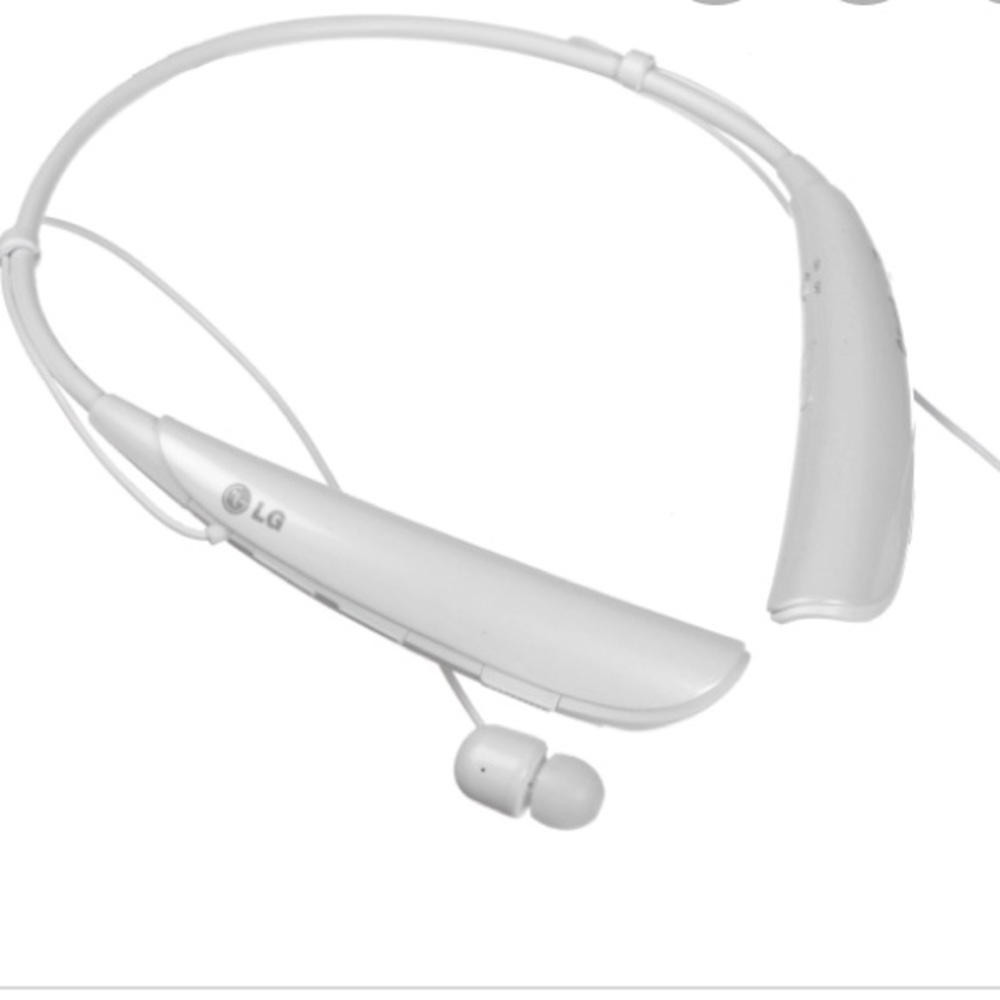 LG HBS750 stereo headset in white